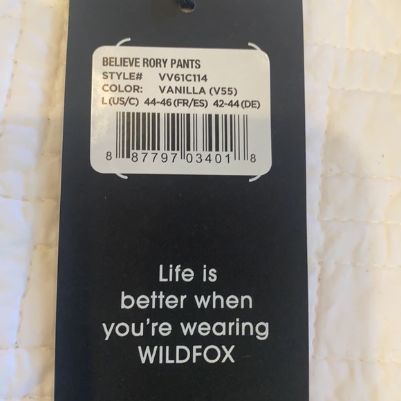 NWT WILDFOX believe rory lounge pants - Picture 6 of 7